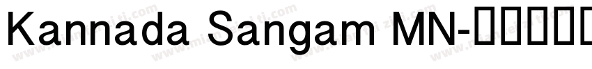 Kannada Sangam MN字体转换